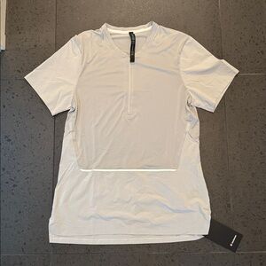 lululemon athletica Light Gray Short-Sleeve Performance Shirt